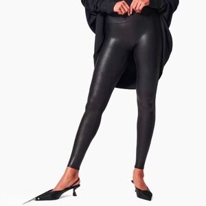 Spanx Faux Leather Leggings - Size: M
